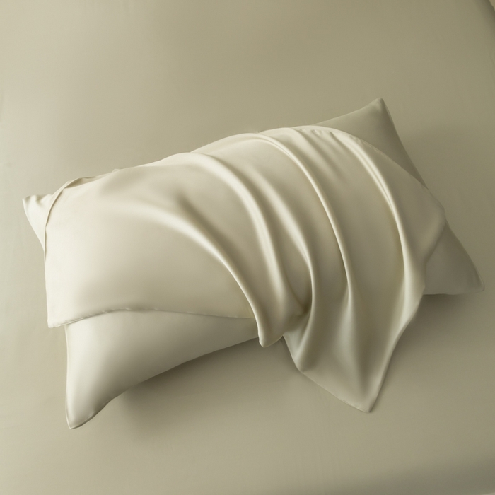 91家纺网 家纺一手货源 找家纺 禾时 2026新款60支奥地利兰精双拼纯色天丝四件套 烟轻绿