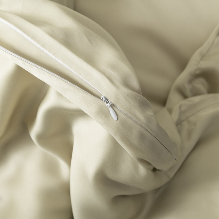 91家纺网 家纺一手货源 找家纺 禾时 2026新款60支奥地利兰精双拼纯色天丝四件套 烟轻绿