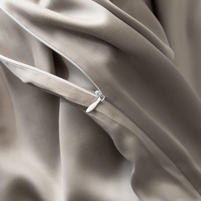 91家纺网 家纺一手货源 找家纺 禾时 2026新款60支奥地利兰精双拼纯色天丝四件套 岩石灰