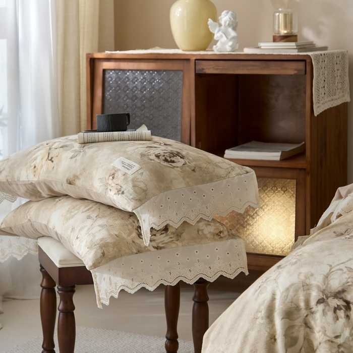 91家纺网 家纺一手货源 找家纺 （总）大彩家居 2026春夏新款棉麻印花四件套