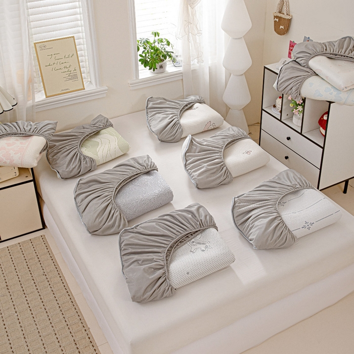 91家纺网 家纺一手货源 找家纺 富馨莱 2026新款PE乙纶高克重冰豆豆席凉感凉席单件席子床笠款支持一件定做尺寸学生宿舍 组合图仅展示