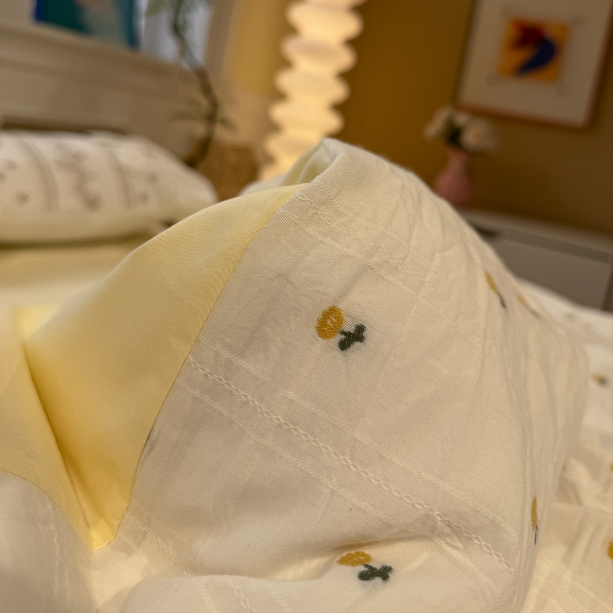 91家纺网 家纺一手货源 找家纺 （总）怡家居 2026春夏新款全棉纯棉水洗棉提花四件套