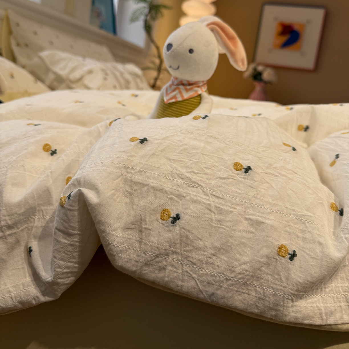 91家纺网 家纺一手货源 找家纺 （总）怡家居 2026春夏新款全棉纯棉水洗棉提花四件套