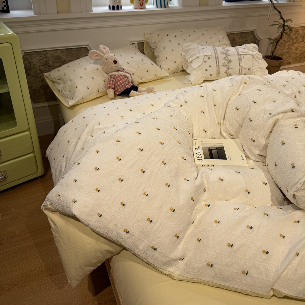 91家纺网 家纺一手货源 找家纺 （总）怡家居 2026春夏新款全棉纯棉水洗棉提花四件套