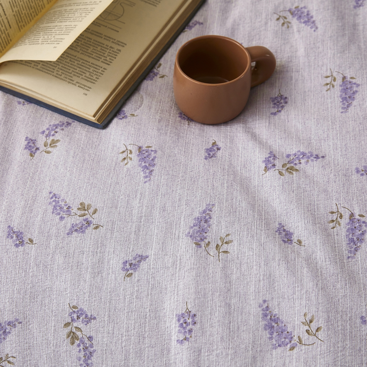 91家纺网 家纺一手货源 找家纺 网客家纺 2026新款提花色织麻夏被四件套 薰衣草紫