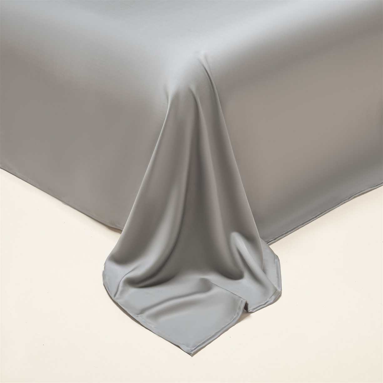 91家纺网 家纺一手货源 找家纺 美澳家纺 2026春夏新款凉感水洗冰丝真丝双拼夏被夏凉被四件套 双拼-椰子灰+经典灰