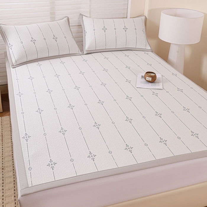 91家纺网 家纺一手货源 找家纺 （总）富馨莱 2026新款PE乙纶高克重冰豆豆席凉感凉席单件席子平铺款学生宿舍支持一件定制尺寸