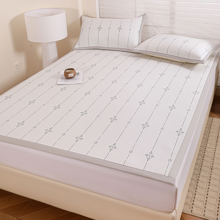 91家纺网 家纺一手货源 找家纺 （总）富馨莱 2026新款PE乙纶高克重冰豆豆席凉感凉席单件席子平铺款学生宿舍支持一件定制尺寸