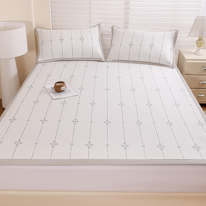 91家纺网 家纺一手货源 找家纺 （总）富馨莱 2026新款PE乙纶高克重冰豆豆席凉感凉席单件席子平铺款学生宿舍支持一件定制尺寸