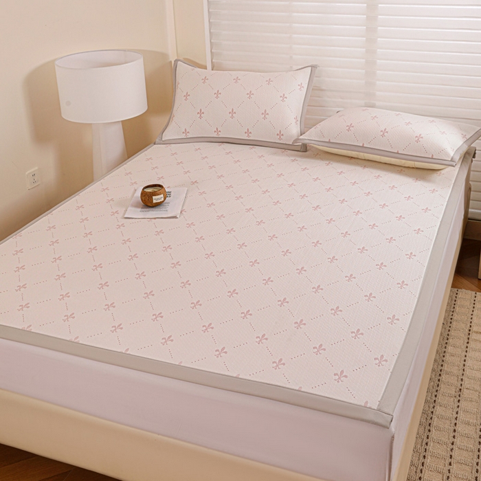 91家纺网 家纺一手货源 找家纺 富馨莱 2026新款PE乙纶高克重冰豆豆席凉感凉席单件席子平铺款学生宿舍支持一件定制尺寸 魅影