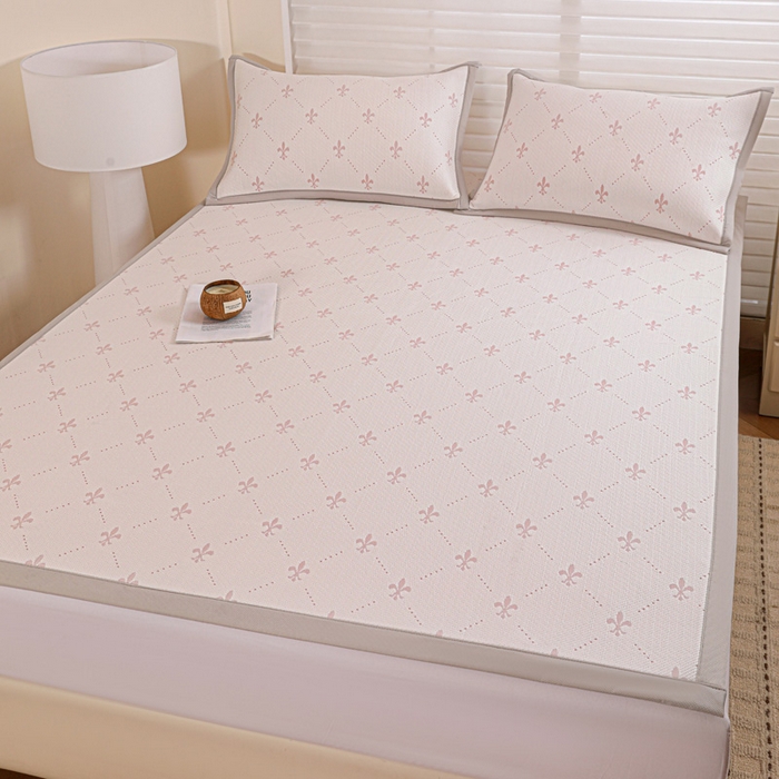 91家纺网 家纺一手货源 找家纺 富馨莱 2026新款PE乙纶高克重冰豆豆席凉感凉席单件席子平铺款学生宿舍支持一件定制尺寸 魅影