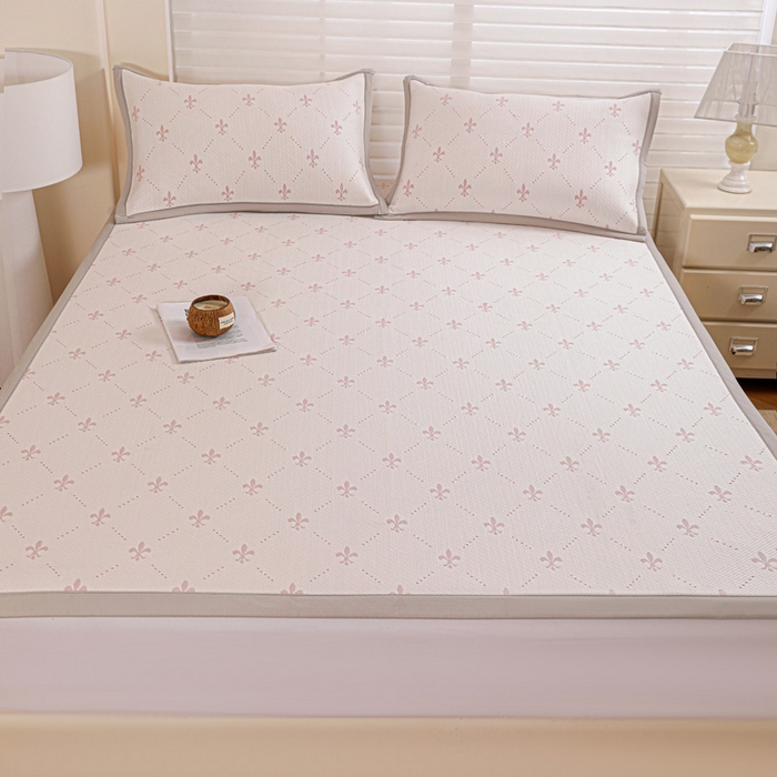 91家纺网 家纺一手货源 找家纺 富馨莱 2026新款PE乙纶高克重冰豆豆席凉感凉席单件席子平铺款学生宿舍支持一件定制尺寸 魅影