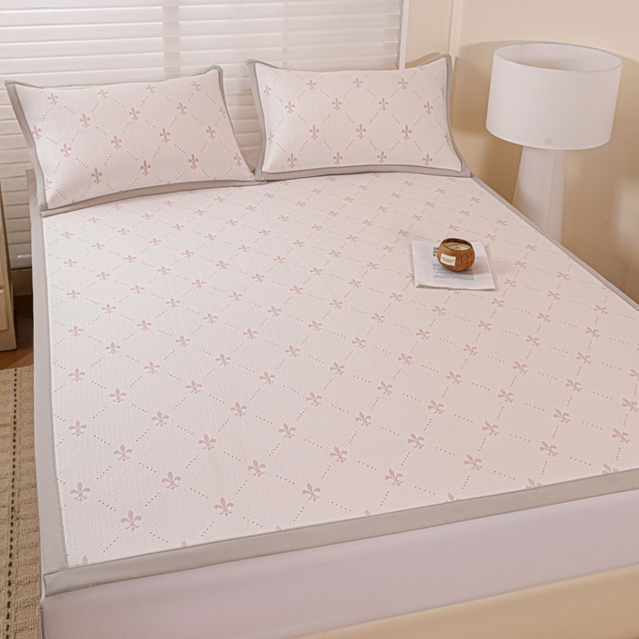 91家纺网 家纺一手货源 找家纺 富馨莱 2026新款PE乙纶高克重冰豆豆席凉感凉席单件席子平铺款学生宿舍支持一件定制尺寸 魅影