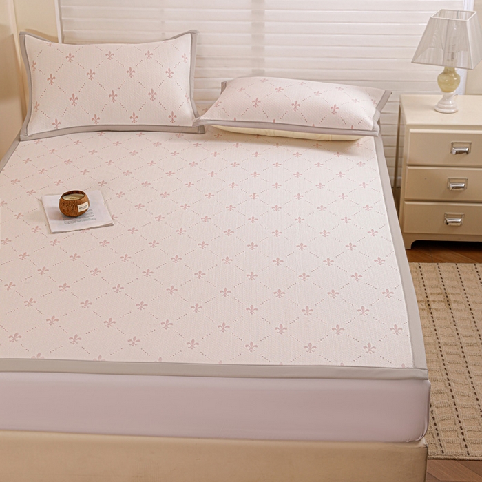 91家纺网 家纺一手货源 找家纺 富馨莱 2026新款PE乙纶高克重冰豆豆席凉感凉席单件席子平铺款学生宿舍支持一件定制尺寸 魅影