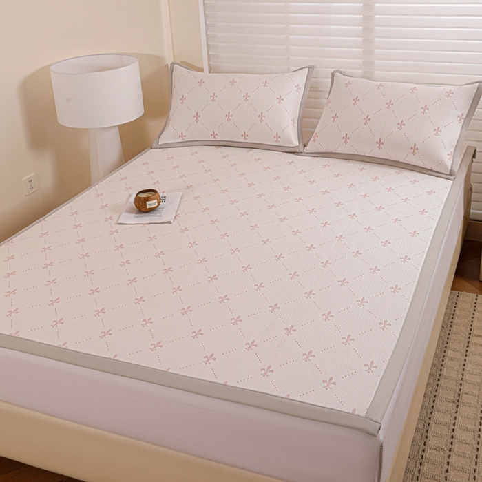 91家纺网 家纺一手货源 找家纺 富馨莱 2026新款PE乙纶高克重冰豆豆席凉感凉席单件席子平铺款学生宿舍支持一件定制尺寸 魅影