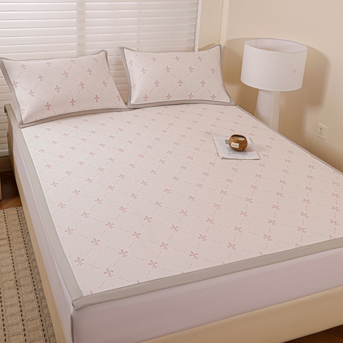 91家纺网 家纺一手货源 找家纺 富馨莱 2026新款PE乙纶高克重冰豆豆席凉感凉席单件席子平铺款学生宿舍支持一件定制尺寸 魅影