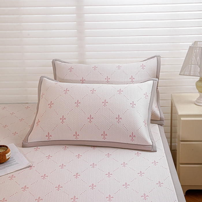 91家纺网 家纺一手货源 找家纺 富馨莱 2026新款PE乙纶高克重冰豆豆席凉感凉席单件席子平铺款学生宿舍支持一件定制尺寸 魅影