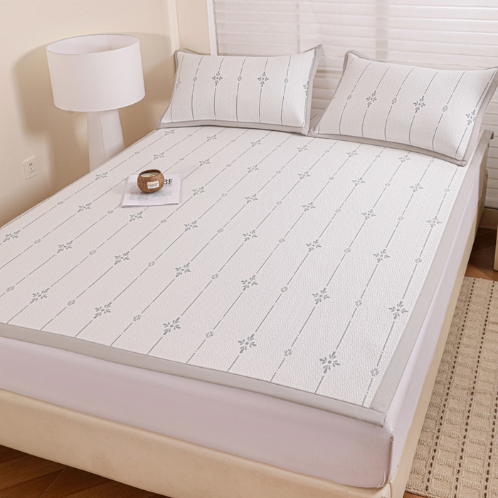 91家纺网 家纺一手货源 找家纺 富馨莱 2026新款PE乙纶高克重冰豆豆席凉感凉席单件席子平铺款学生宿舍支持一件定制尺寸 爱丽丝