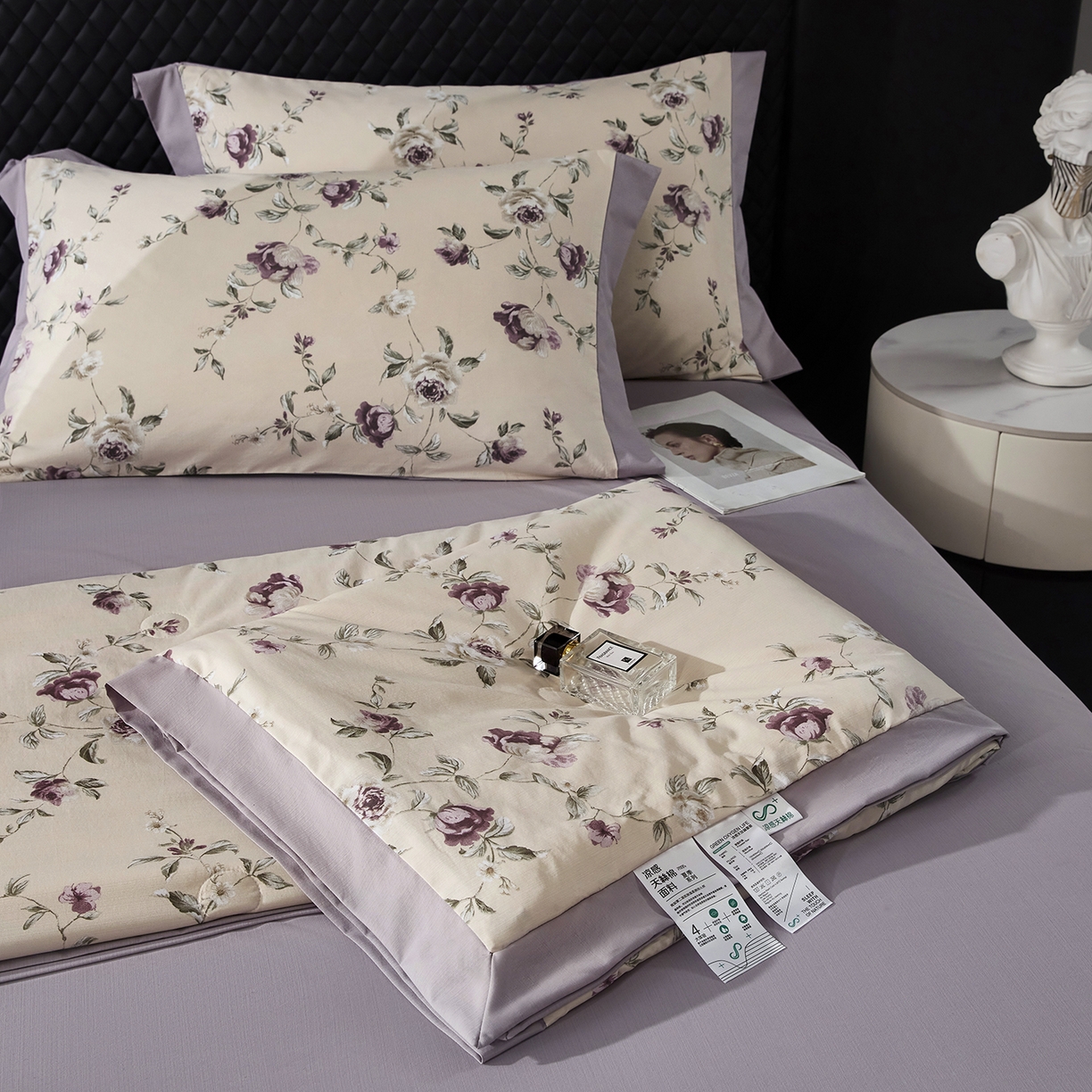 91家纺网 家纺一手货源 找家纺 （总）网客家纺 2026新款A类凉感天丝棉夏被四件套