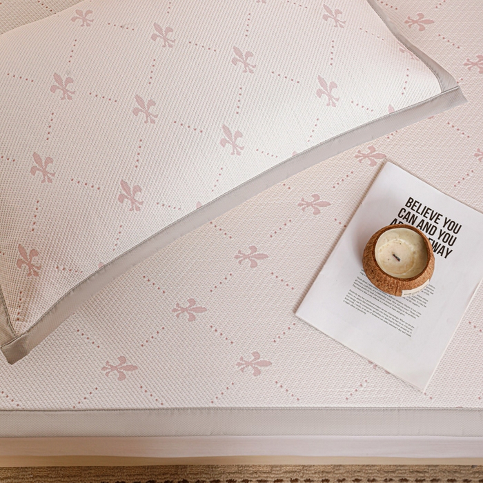 91家纺网 家纺一手货源 找家纺 富馨莱 2026新款PE乙纶高克重冰豆豆席凉感凉席单件席子平铺款学生宿舍支持一件定制尺寸 魅影