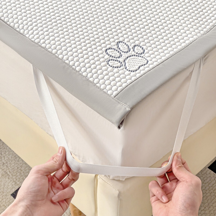 91家纺网 家纺一手货源 找家纺 富馨莱 2026新款PE乙纶高克重冰豆豆席凉感凉席单件席子平铺款学生宿舍支持一件定制尺寸 呆呆狗