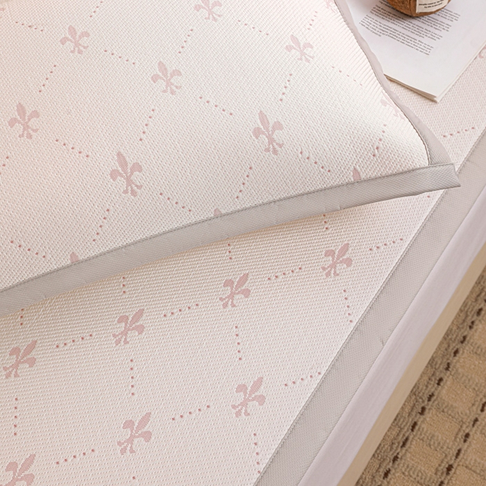 91家纺网 家纺一手货源 找家纺 富馨莱 2026新款PE乙纶高克重冰豆豆席凉感凉席单件席子平铺款学生宿舍支持一件定制尺寸 魅影