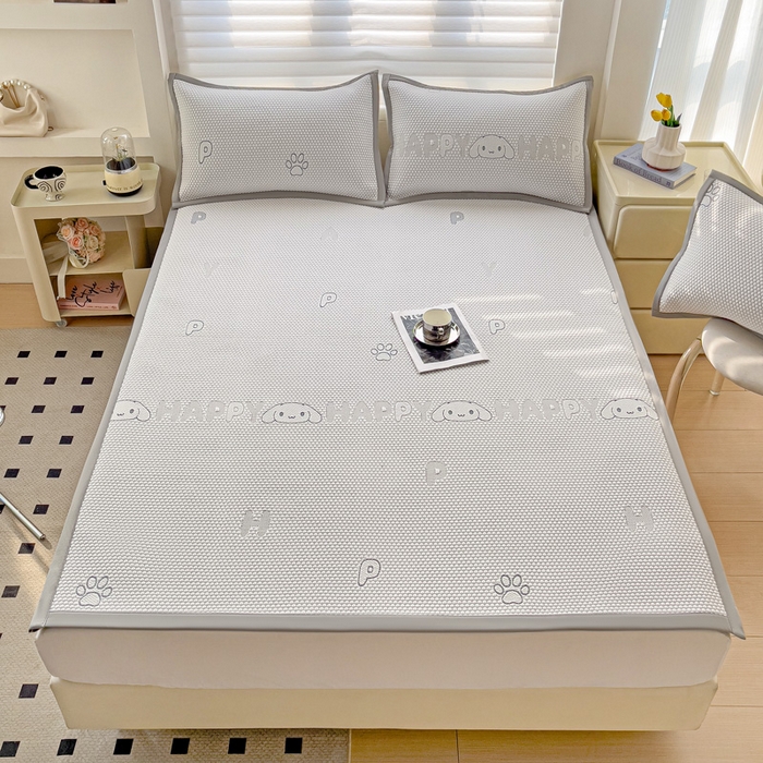 富馨莱 2026新款PE乙纶高克重冰豆豆席凉感凉席单件席子平铺款学生宿舍支持一件定制尺寸 呆呆狗