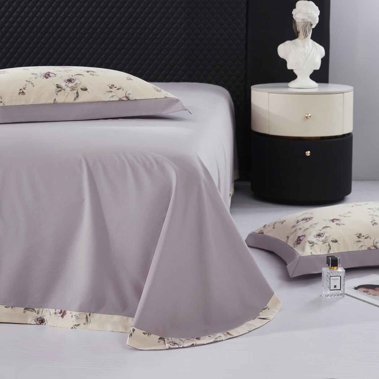 91家纺网 家纺一手货源 找家纺 网客家纺 2026新款A类凉感天丝棉夏被四件套 安妮