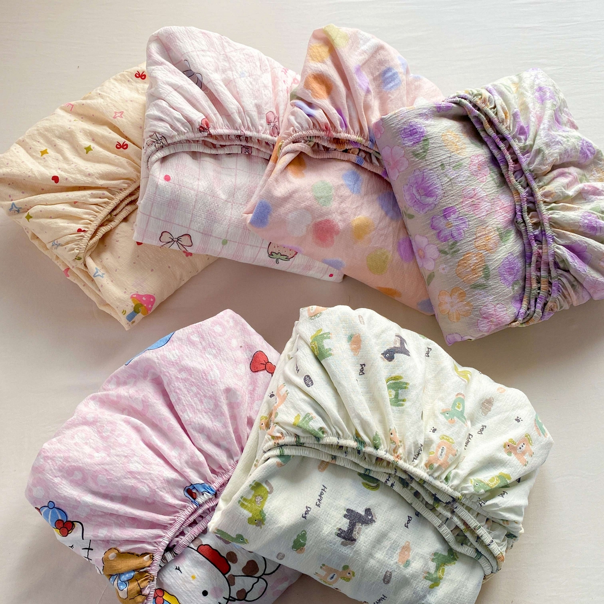 91家纺网 家纺一手货源 找家纺 （总）眠势力 2026新款双层纱床笠单件云感皱皱纱床罩三件套床垫保护套