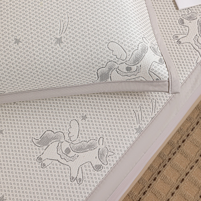 91家纺网 家纺一手货源 找家纺 富馨莱 2026新款PE乙纶高克重冰豆豆席凉感凉席单件席子平铺款学生宿舍支持一件定制尺寸 小飞马