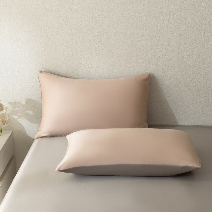 91家纺网 家纺一手货源 找家纺 禾时 2026新款60支奥地利兰精双拼纯色天丝四件套 月光石-岩石灰