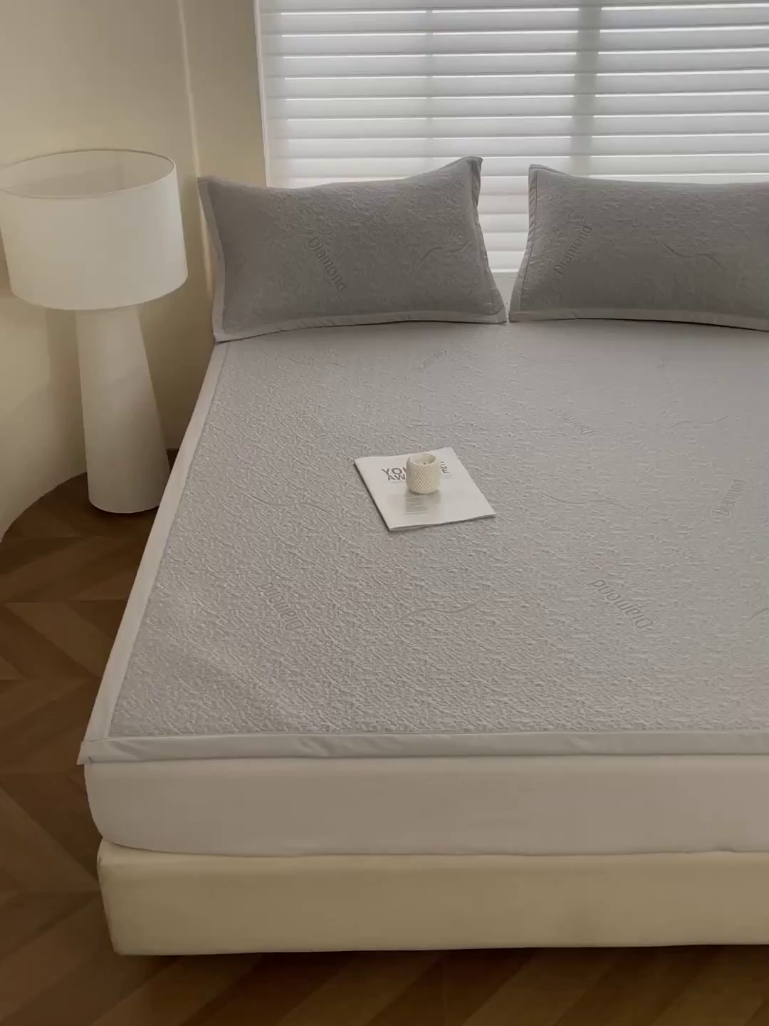 91家纺网 家纺一手货源 找家纺 富馨莱 2026新款PE乙纶高克重冰豆豆席凉感凉席单件席子平铺款学生宿舍支持一件定制尺寸 寻意-灰