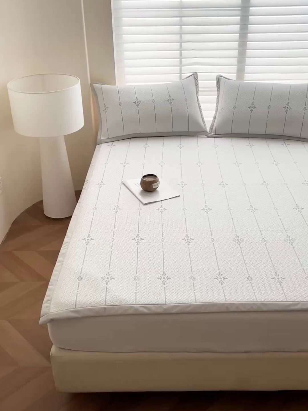 91家纺网 家纺一手货源 找家纺 （总）富馨莱 2026新款PE乙纶高克重冰豆豆席凉感凉席单件席子平铺款学生宿舍支持一件定制尺寸