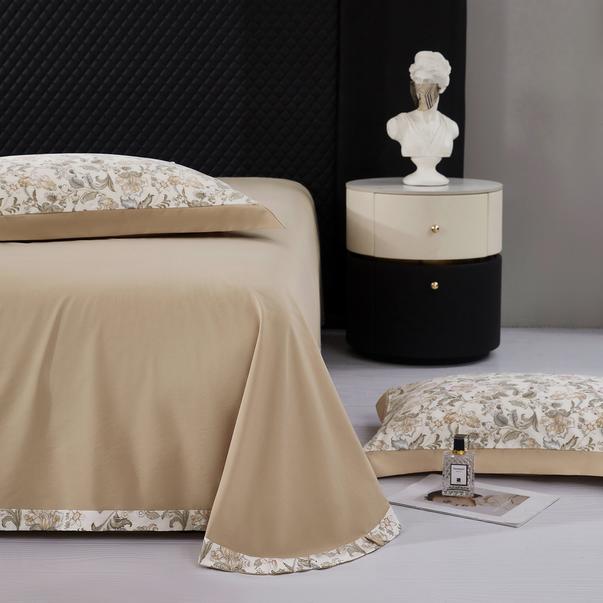 91家纺网 家纺一手货源 找家纺 网客家纺 2026新款A类凉感天丝棉夏被四件套 凯西亚