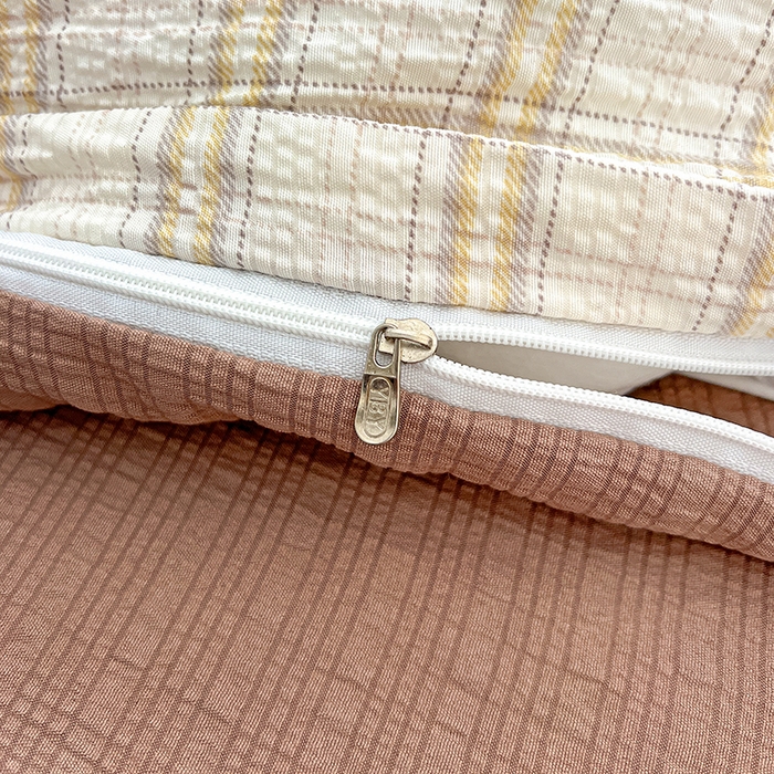 91家纺网 家纺一手货源 找家纺 （总）仟网汇 2026新款简单款泡芙纱印花四件套