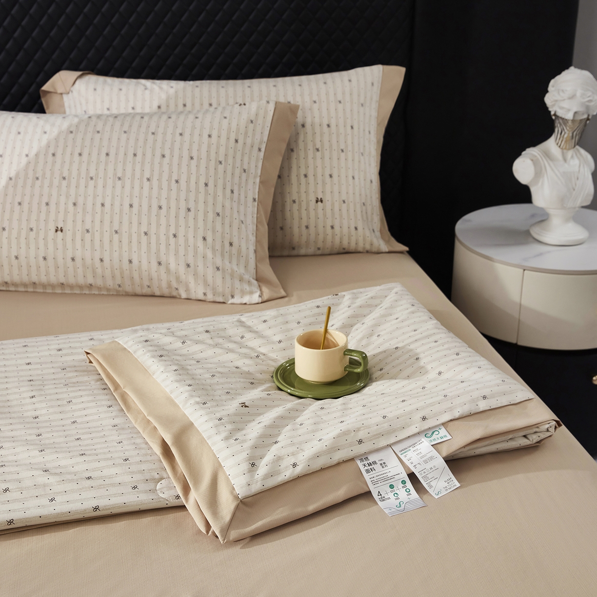 91家纺网 家纺一手货源 找家纺 网客家纺 2026新款A类凉感天丝棉夏被四件套 水星