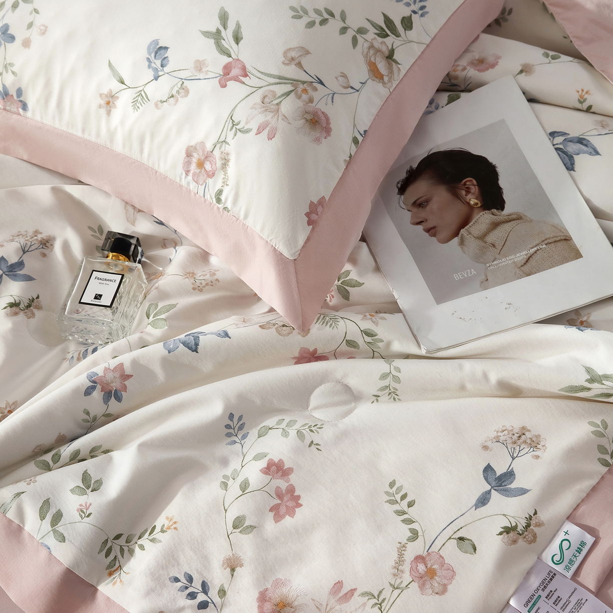 91家纺网 家纺一手货源 找家纺 网客家纺 2026新款A类凉感天丝棉夏被四件套 未央