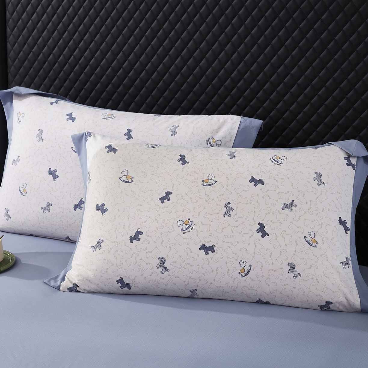 91家纺网 家纺一手货源 找家纺 网客家纺 2026新款A类凉感天丝棉夏被四件套 小木马