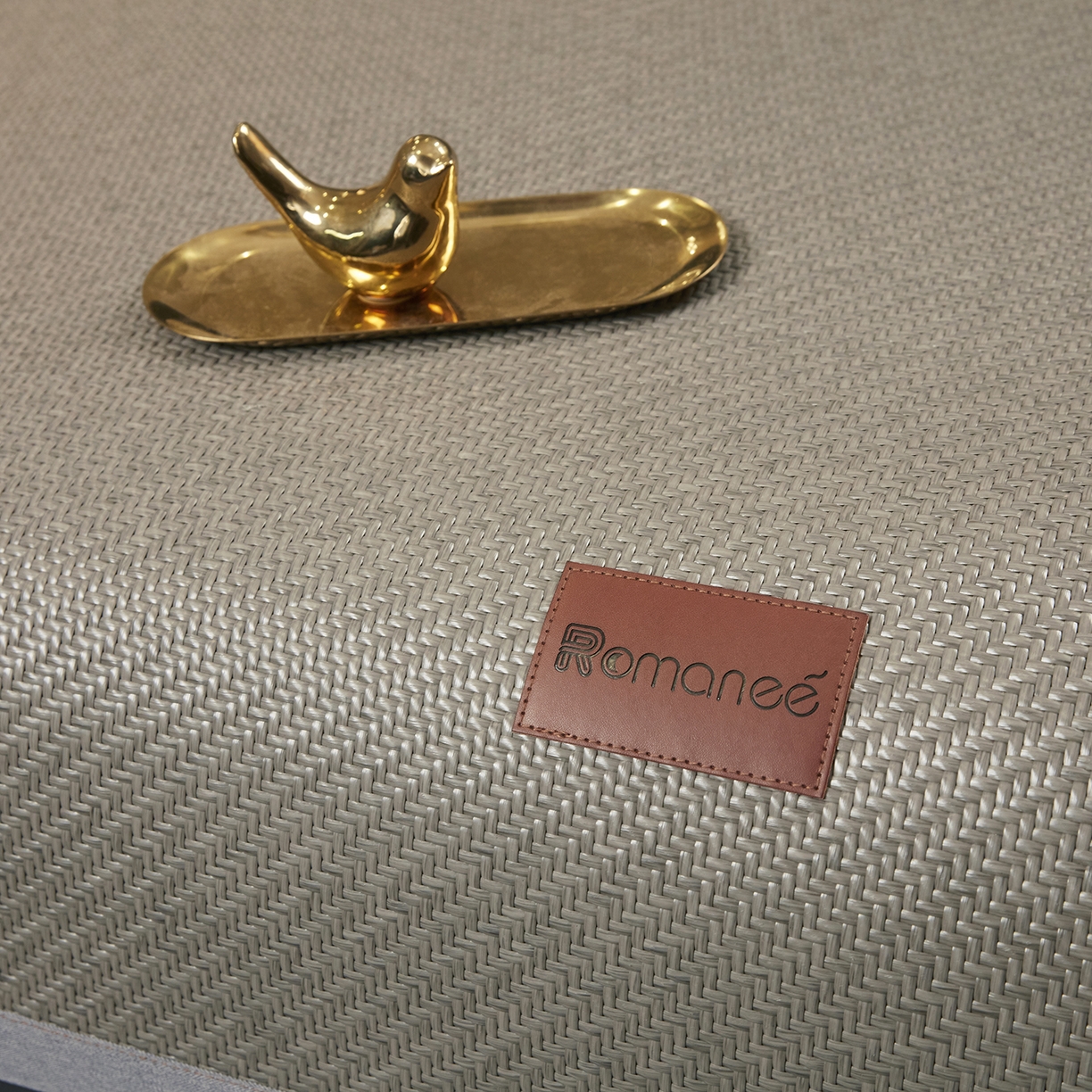 91家纺网 家纺一手货源 找家纺 网客家纺 2026新款Romanee雪藤凉感席 灰色