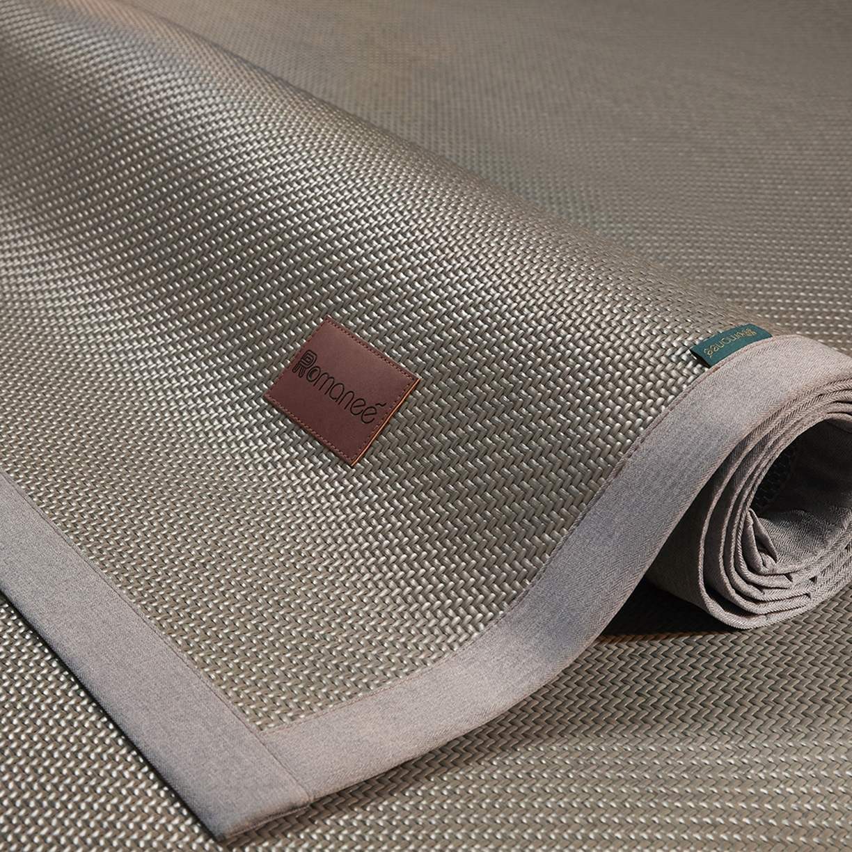 91家纺网 家纺一手货源 找家纺 网客家纺 2026新款Romanee雪藤凉感席 灰色