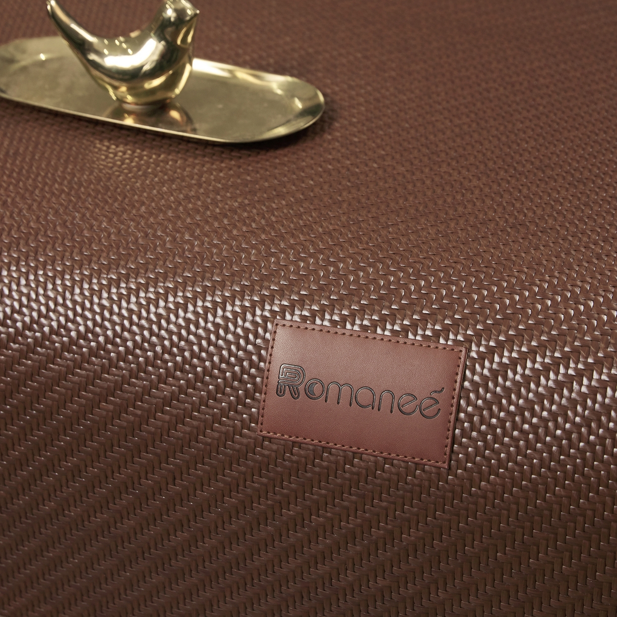 91家纺网 家纺一手货源 找家纺 网客家纺 2026新款Romanee雪藤凉感席 咖色