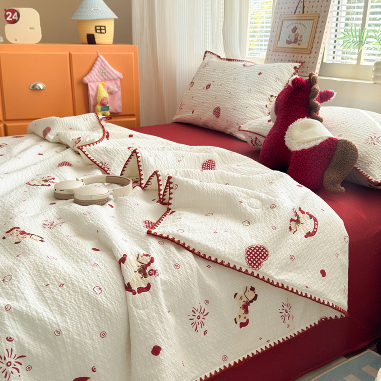 91家纺网 家纺一手货源 找家纺 （总）暖阳 2026新款100%棉花泡芙棉贝壳夏被被子被芯