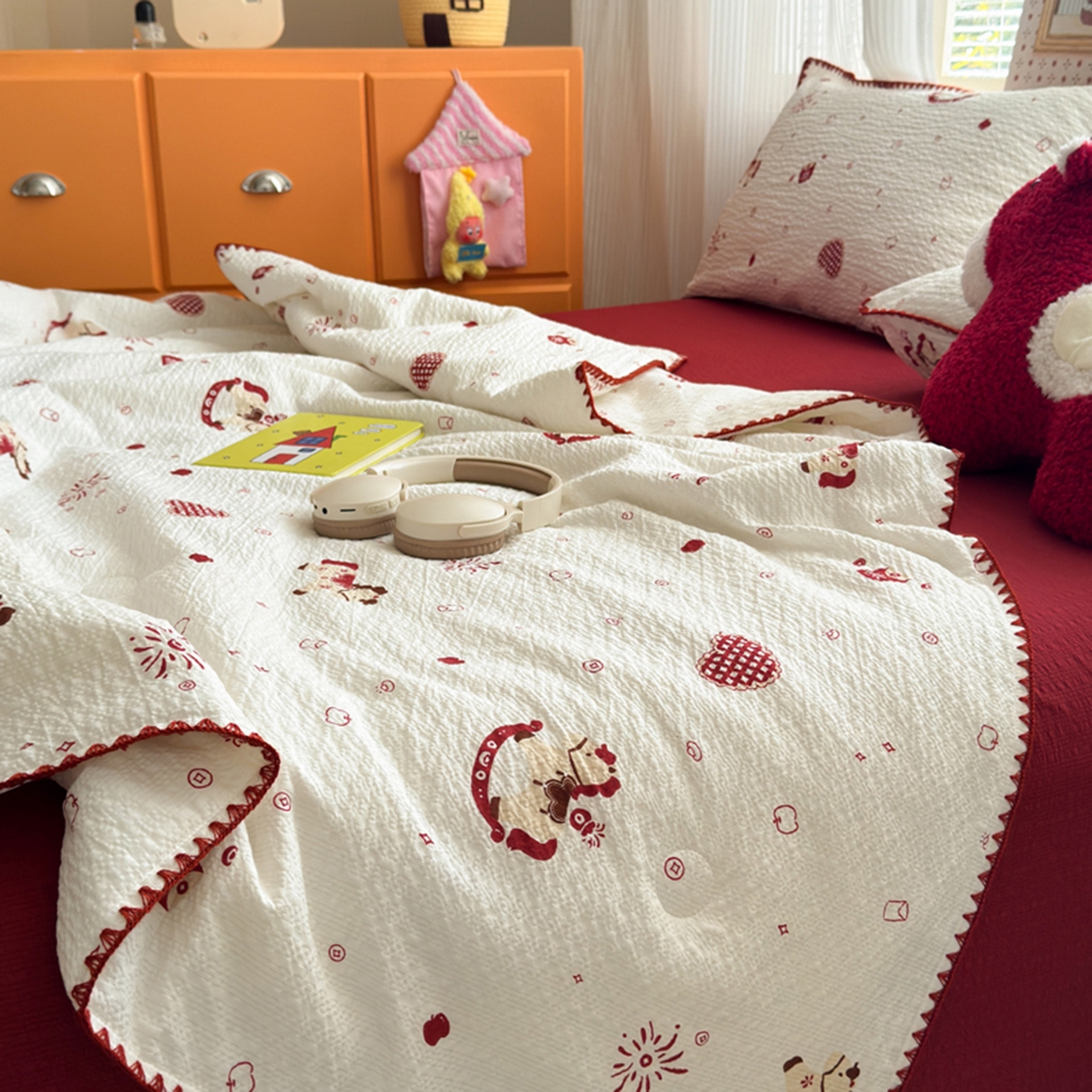 91家纺网 家纺一手货源 找家纺 （总）暖阳 2026新款100%棉花泡芙棉贝壳夏被被子被芯