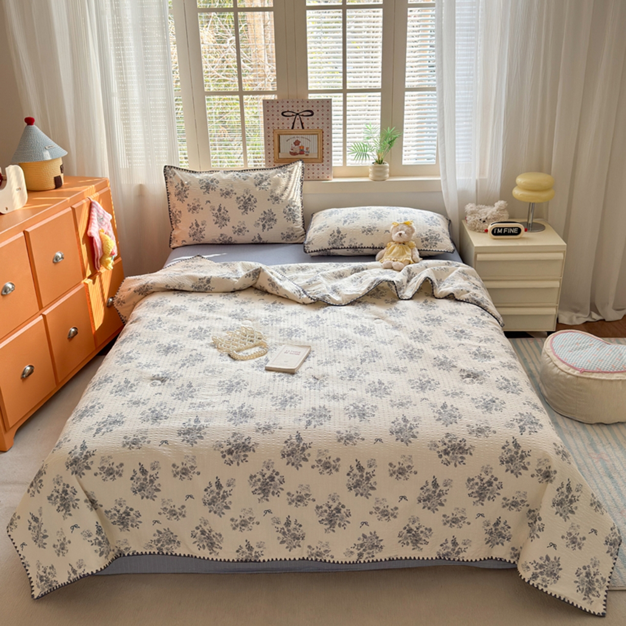 91家纺网 家纺一手货源 找家纺 暖阳 2026新款100%棉花泡芙棉贝壳夏被被子被芯 雅漾