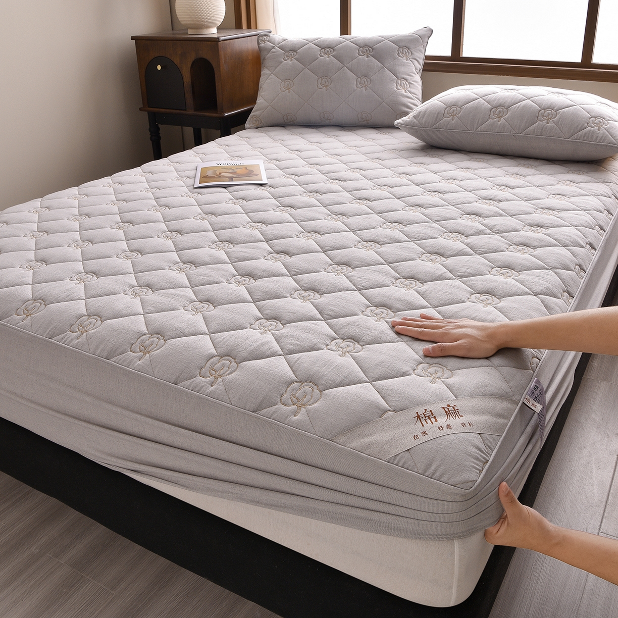 91家纺网 家纺一手货源 找家纺 （总）好眠好梦家纺 2026新款全棉纯棉棉麻抗菌防螨床笠