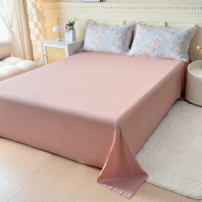 91家纺网 家纺一手货源 找家纺 （总）【苏东来】2026韩版蕾丝花边纯棉全棉双层纱四件套印花纯棉四件套法式赫本木耳花边全棉公主双层纱四件套