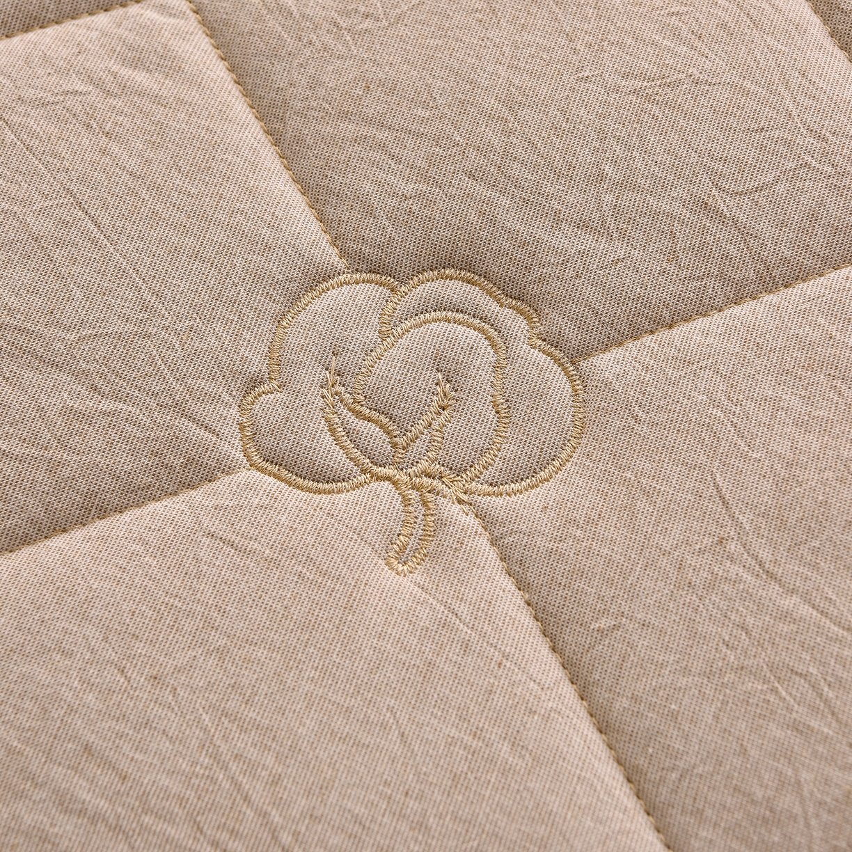 91家纺网 家纺一手货源 找家纺 好眠好梦家纺 2026新款全棉纯棉棉麻抗菌防螨床笠 棉之语-卡其