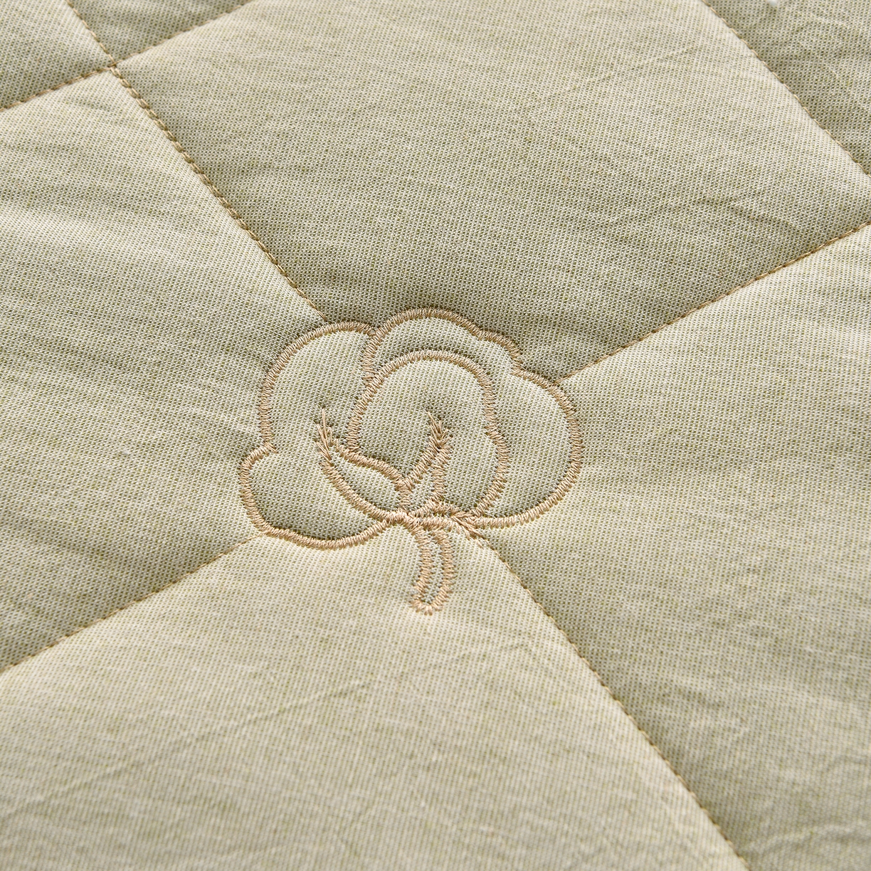 91家纺网 家纺一手货源 找家纺 好眠好梦家纺 2026新款全棉纯棉棉麻抗菌防螨床笠 棉之语-绿色