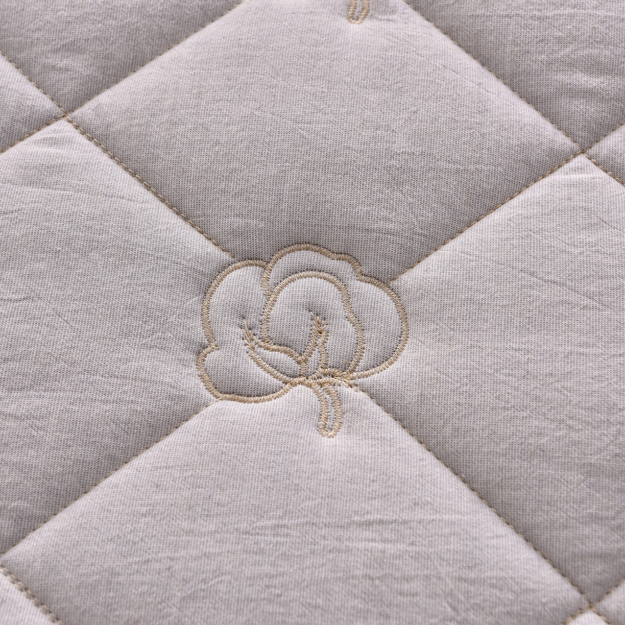 91家纺网 家纺一手货源 找家纺 好眠好梦家纺 2026新款全棉纯棉棉麻抗菌防螨床笠 棉之语-浅灰