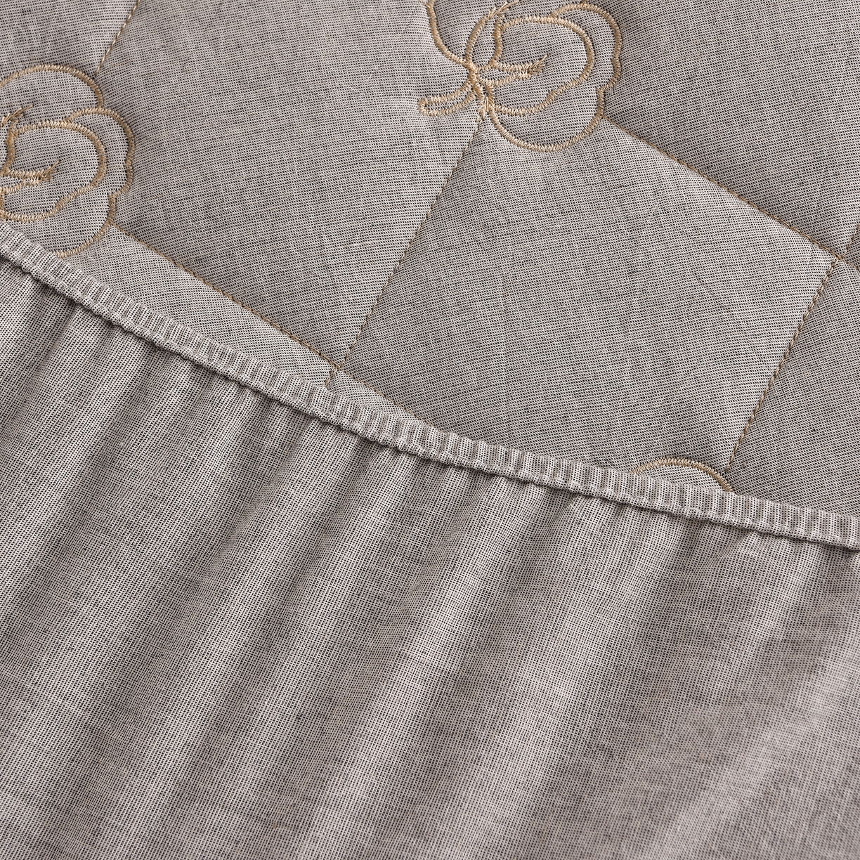 91家纺网 家纺一手货源 找家纺 好眠好梦家纺 2026新款全棉纯棉棉麻抗菌防螨床笠 棉之语-深灰